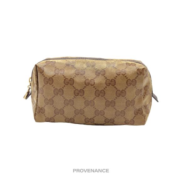 🔴 Gucci Zip Pouch - GG Canvas Glace - Picture 2 of 11